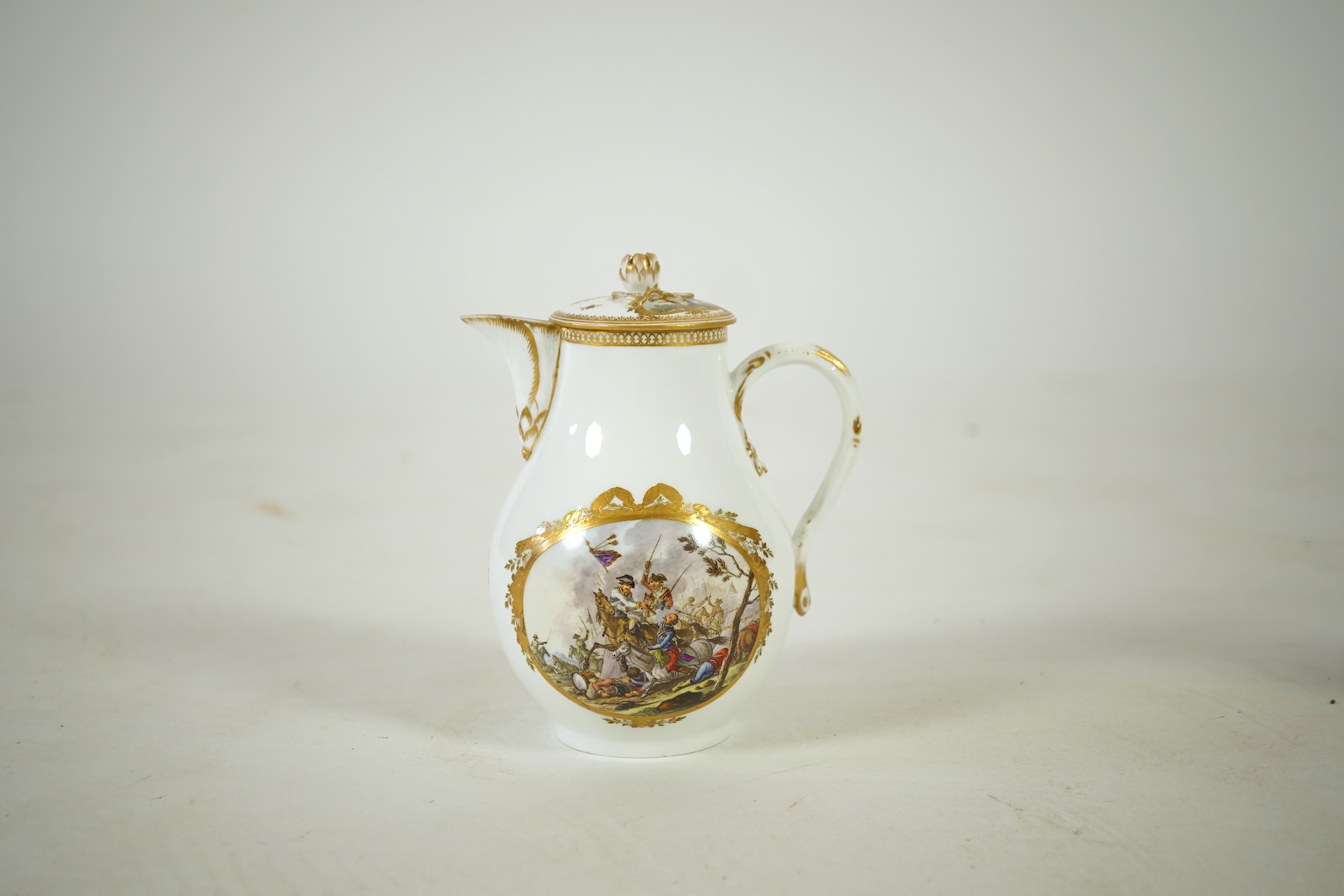 A Meissen covered jug, Marcolini period, c.1790